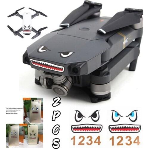 2Pcs/Set Waterproof Sticker Decal Battery Number Sticker For DJI Mavic Mini/ Mini 2 / Mavic Air 2S / Air 2 /MAVIC Pro&Spark