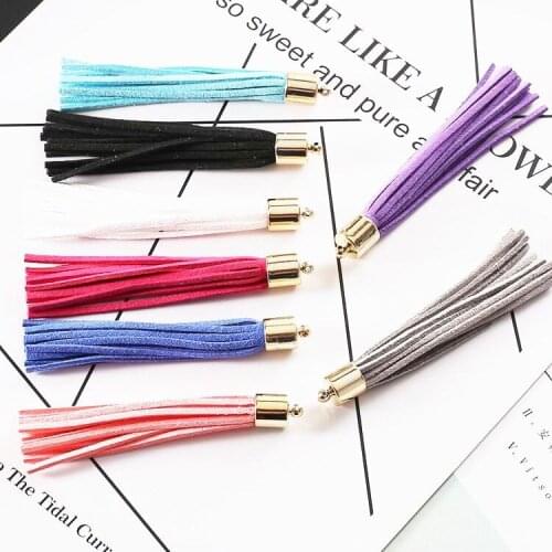 20pcs/lot Golden cap suede Tassel Cap Keychain Cellphone Strap DIY Accessories/Jewelry for Trim/Lanyard diy Jewelry Findings Set
