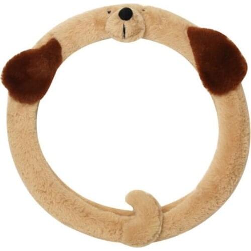 6 Design Car Styling Animal Car Steering Wheel Cover Cute Cartoon Universal Interior Accessories Set Women/man Car covers Hot