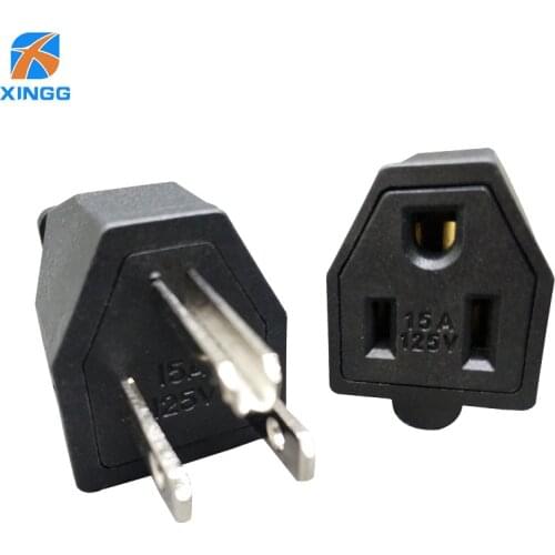 US American 3 Pins Industrial AC Electrical Power Rewireable Plug Male W/ Wire Socket Outlet Adapter Extension Cord Connector