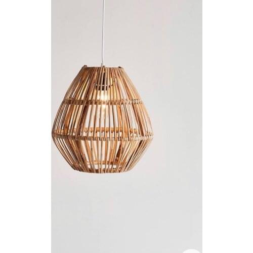 Lighting Rattan lamp handmade bamboo chandelier Retro Cafe Bar Lounge stylish design garden restaurant bedroom boho