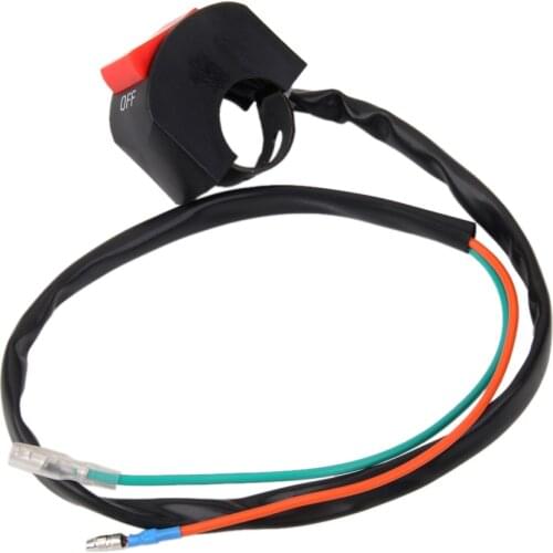 Black Motorcycle Fog Switch 7/8 "Handlebar 12V DC Electrical System