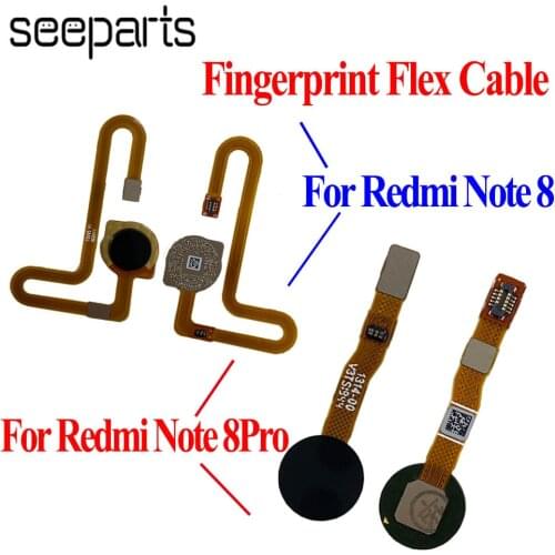 For Xiaomi Redmi Note 8 Pro Fingerprint Flex Cable Sensor Touch ID For Redmi Note 8 Home Button Flex Cable Replacement Parts