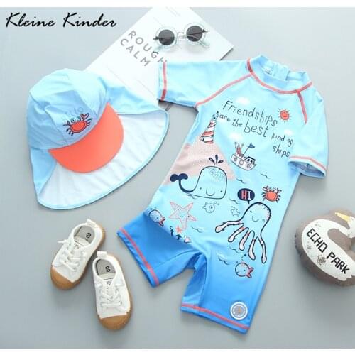 New Arrival Swimwear for Toddlers UPF50+ Sun UV Protection One Piece Swimming Suit Kids Boy Beach Pool Baby Childrens Swimsuit