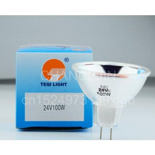 TEQI G6.35 21V150W 24V100W Halogen Cup Tungsten Halogen Lamp Cold Light Bulb Medical Bulb Halogen Cup