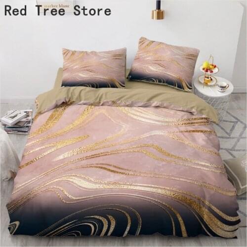 3D Marbling Duvet Cover Set Simple Bedding Sets Soft Luxury Comforter Bed Linen Pillowcase 2/3pcs Home Texitle Drop Shipping