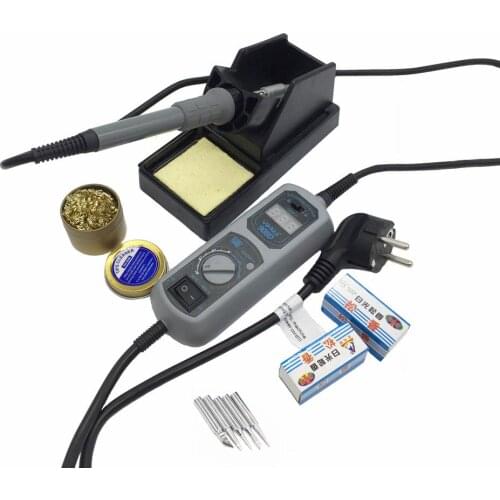 Original High Quality 220V/110V YIHUA 908D Soldering Iron Temperature Adjustable Electric Welding Soldering Iron +5tips+stand