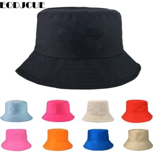 Summer Cotton Hat Outdoor Sunscreen Bucket Hat Men Women k pop bob Outdoor Beach sun hat fashion Fishing Fisherman Hat