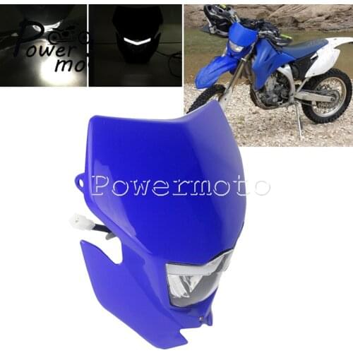 Motocross Front Headlight LED Fog Light Running Lamp Mask for WR250R WR450F WR426 CRF450L CFR250L DRZ400 Yamaha Suzuki Enduro MX