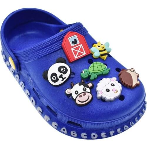10Pcs Animals Cow Sheep PVC Shoe Charms Shoe Accessories Decoration Diy Wristbands Shoes Kids X-MAS Party Gift