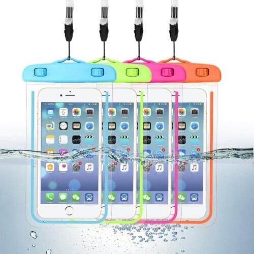 Universal waterproof phone pouch For iPhone 12 11Pro X XS MAX Swimming Transparent Waterproof Case For Samsung S21 Note 20