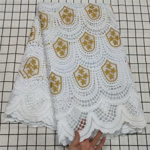 High Quality Swiss Voile Lace In Switzerland With Stones Eyelet Holes Nigerian African Lace Fabric For Party dress t67-417