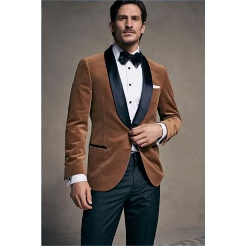High Quality England Smart Casual Style Mens Tuxedos Classic Vintage Party Prom Evening Wedding Coat Jacket One Piece
