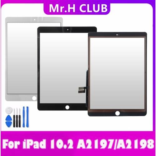 10.2" Touch High Quality For iPad 7/iPad 8 10.2 A2197 A2198 A2200 2019 7th /A2428 A2429 A2430 2020 8th Touch Screen Replace