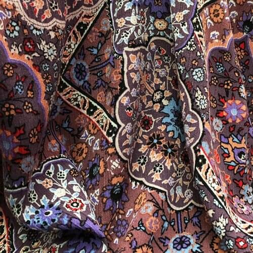 1 meter X 1.4 meter Bohemian Viscose Yoryo Fabric Crinkled Rayon Dress Shirt Material Soft