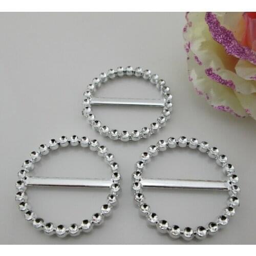 AB36 30mm)20pcs Round Plastic Acrylic Chair Sash Buckle For Craft