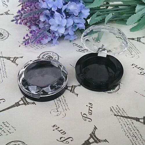 28.5mm Plastic Empty Eyeshadow Case Palette Single Case Round Jar Powder Cosmetics Compact Container DIY Makeup Tool F047