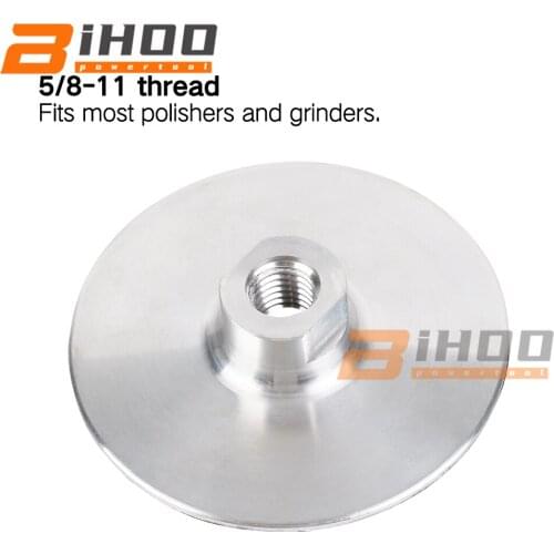 4inch Aluminum Backer Pad For Diamond PoIishing Pad Aluminum Based Backing HoIder M14 5/8-11 Thread AngIe Grinder