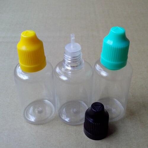 50pcs Empty 50ml Clear Plastic Needle Vial With Childproof Cap And Long Tip For Eye Dropper Liquid Hard PET Bottle