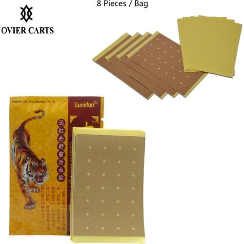 8Pcs/Set Chinese Red Tiger Balm Patch Medical Plaster Ache Back Neck Joint Pain Relief Rheumatism Arthritis Massage