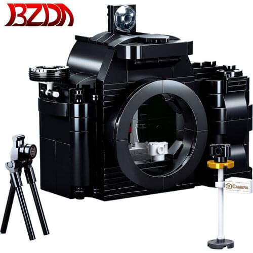 BZDA Creator Retro Simulation Phonograph Model Building Blocks Gramophone Antique Shop Bricks Friend Children Birthday Toys Gift