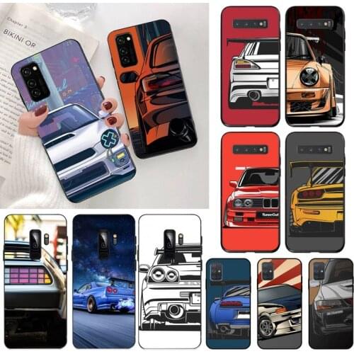 Cartoon Car JDM Tail Light Phone Case For Samsung Galaxy S21 Plus Ultra S20 FE M11 S8 S9 plus S10 5G lite 2020