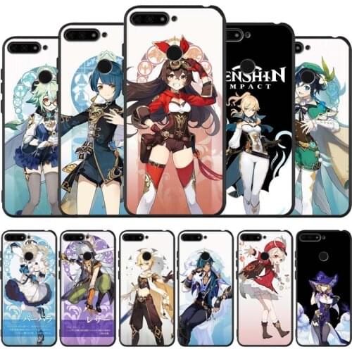 Genshin impact black Silicone Phone Case For honor 30 20 Pro 8 8X 9 10 20 Lite Mate 10 20 30 Lite Pro cover