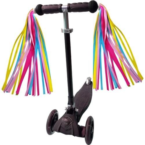 Kids Colorful Streamers Scooter Bike Handlebars Streamers Tassel Ribbons Accessories for Boys Girls most bicycle handlebars