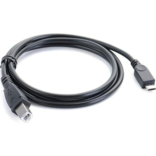 3.2ft Micro USB Male To USB B Type Male Data OTG Cable For Mobile Tablet Printer 1m