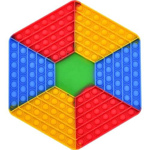 Colorful Fidget Toys Pack Its Square Antistress New Push Bubble Rainbow For Hands Antiestres Squishy Reliver Stress For Adults