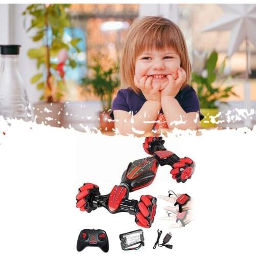 RC Car 4WD Radio Control Stunt Car Gesture Induction Off-Road Drift With Twisting Light Vehicle RC Toys L7Y4