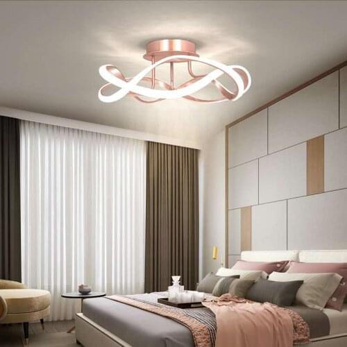 Nordic luxury ceiling lamp bedroom lamp simple modern atmosphere flower-shaped room creativity personality art study