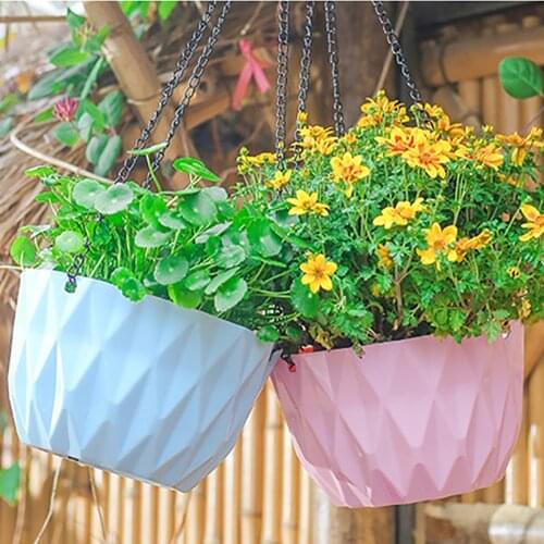 Modern Hanging Flower Pot Indoor Outdoor Automatic Watering Plant Pot Multifunction Lazy Basket Pot 5 Colors