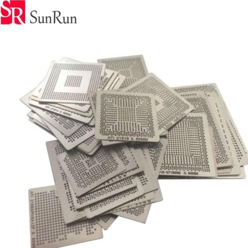 BGA Stencil For Laptop ATI Chip 41 pcs /set Bga Reballing Stencil Tample Kit