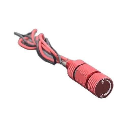 ROV waterproof switch metal button switch small circuit modified start button 8mm fine teeth 0.75