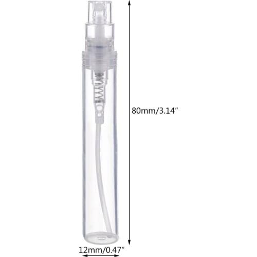 10Pcs Mini Clear Plastic Spray Bottle Small Travel Bottles With Fine Mist Sprayer for Cleaning Travel