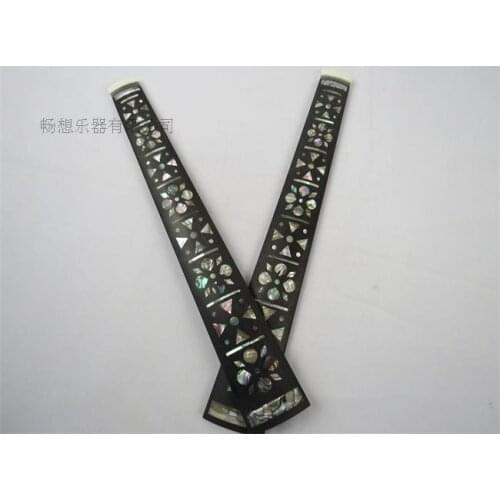 2 pieces of violin accessories inlaid with abalone bay mosaic 4 / 4 small lift fingerboards