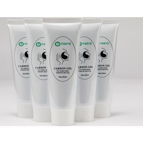 2pcs Safe Carbon Cream gel for ND YAG laser skin rejuvenation skin whitening skin Deep Cleaning 80ml 50ml