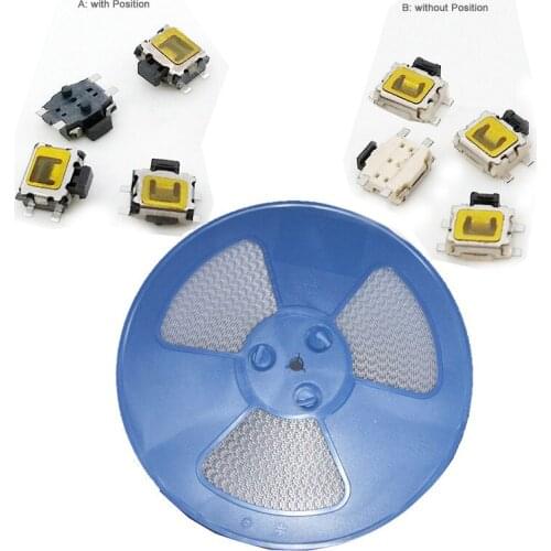 3000pcs/coil 3.5*3.5mm 4-pin Push Button Switch Micro Switch Tact Switch with Position 3.5x3.5 mm TS-015B