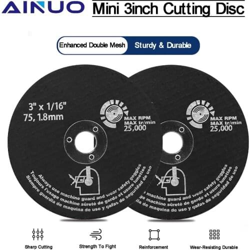 75mm Metal Cutting Disc Resin Cut Off Wheels Flap Sanding Discs Angle Grinder Wheel Metalworking Tool 3-50Pcs