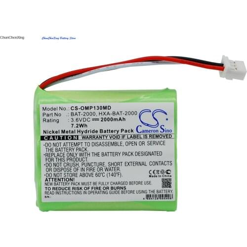 Cameron Sino 2000mAh Battery BAT-2000, HXA-BAT-2000 for OMRON HBP-1300, HBP-1300 blood pressure monito