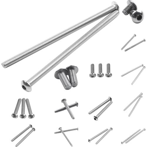 Stainless Steel Button Head Screw, Hex Socket Bolts Type:M4 / 4mm Bolt size:M4 x 75mm Your pack quantity:10