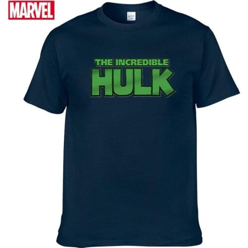 Marvel The Avengers Hulk T-shirt Comfortable Breathable 100% cotton Fashion clothes for teens Summer Tops mens clothes #157