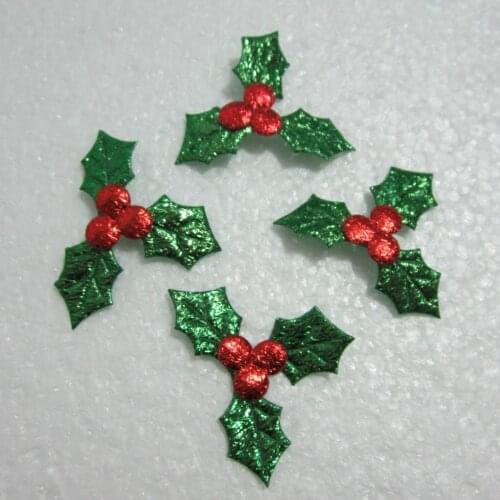 HOT DIY 120PCS Embossed leaves Scrapbook Appliques/ craft/ Christmas decoration A246*2