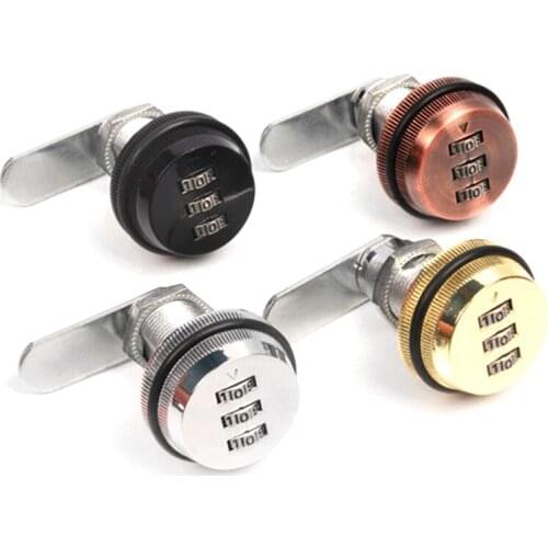 Combination Password Lock Cam Lock for Mailbox Black Silver Zinc Alloy Security Home Cabinet Lock Cabinet Door Lock Hardware