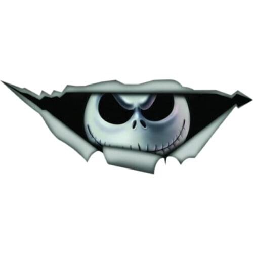 Creative 3D Pet Graphic Nightmare Before Christmas Car Sticker Vinyl Decal Car Window Laptop Stickers,13cm*5cm