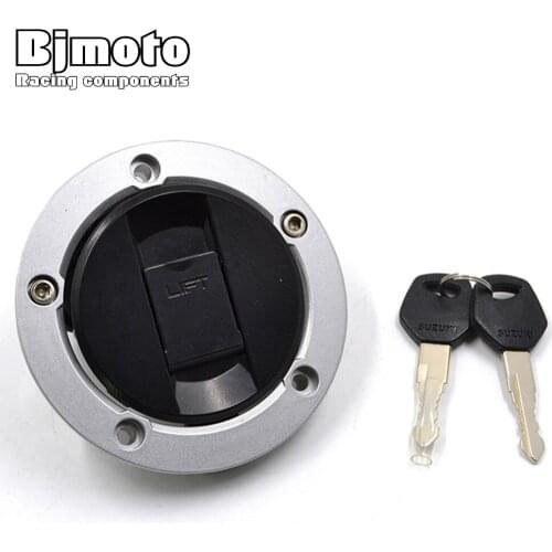BJMOTO Motorcycle Fuel Gas Tank Cap Cover with Key for Suzuki GSR400 GSR600 GSX650F SV650 SV1000 GSXR600 GSXR750 GSXR1000 B-King