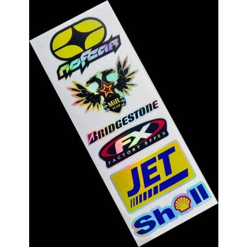 Laser Rainbow Motorcycle Side Strip Helmet Sticker Car Styling Vinyl Wheel Decal for Yamaha Tmax Kawasaki Suzuki Honda BMW