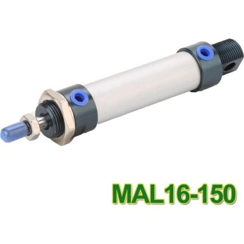 MAL16-150 High quality double acting pneumatic small cylinders aluminum alloy 16mm bore 150mm stroke mini air cylinder