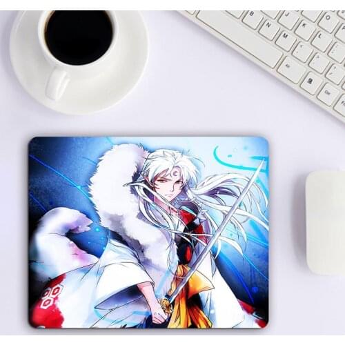 Small Mousepad With Cartoon Pattern of Inuyasha Mouse Pad Gamer Desk Mat Keyboards Accessories Pc Gaming Computer Table Varmilo